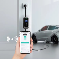 Estación de Carga para Vehículos Eléctricos con Control Remoto, Venta al por Mayor de Fábrica, 32a Tipo 1, Portátil para el Hogar, Cargador de CA de 7.2 kw