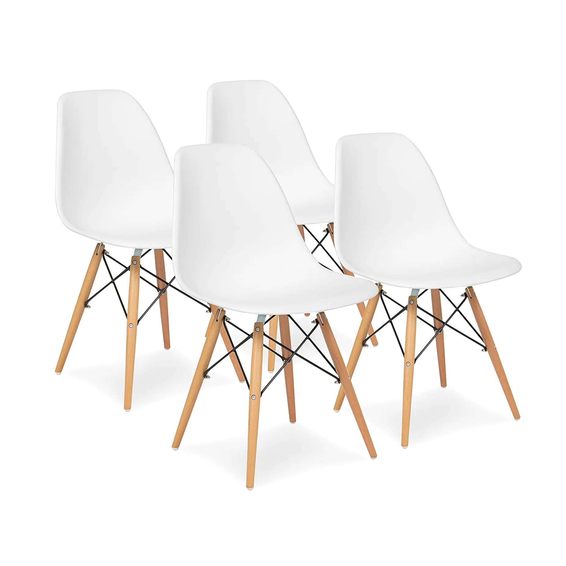 Zhiguanjin — chaise de salle à manger contemporain, chaise Eam pieds en bois, mobilier de cuisine et de salle à manger en plastique, bon marché, en vente
