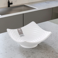 Bol rectangulaire peu profondes, vaisselle classique en plastique mélamine