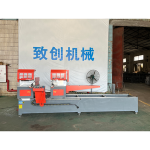 PVC & <span class=keywords><strong>uPVC</strong></span> cửa sổ hồ sơ <span class=keywords><strong>CNC</strong></span> đôi đầu miter thấy máy cho nhôm với lõi PLC thành phần - Product Image 2