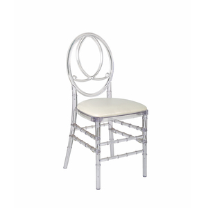 Sedie Phoenix in Acrilico Trasparente, Resina Plastica Durevole, Cristallo Chiaro Ambra Bianco Oro, Moderne, per Matrimoni, Sale ed Eventi - In Saldo - Product Image 5