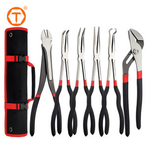 <span class=keywords><strong>6</strong></span> buah Tang jangkauan panjang 11 "hidung jarum panjang Set tang hidung bengkok 90 & 45 - Product Image 1