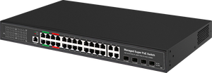 สวิตช์ Zikun FTTX รุ่น S5800WP-24G-4TC Super 4* SFP+4*(RJ45)+24* พอร์ต PoE+1*พอร์ตคอนโซล+บริดจ์ PoE แบบจัดการได้ L2 กำลังสูงสุด 400W - Product Image 5