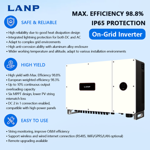 Inversor Solar Híbrido Trifásico de Alta Calidad de 50-60KW Compatible con Litio, 6 MPPT, Conectado a la Red, para Sistemas de Energía Solar para el Hogar - Product Image 4