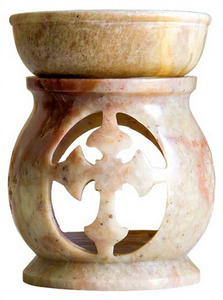 Lámparas quemadoras de aceite aromático de piedra ópica india de diseño para decoración del hogar, para todas las estaciones - Product Image 1