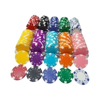 Jetons de poker ABS sans valeur nominale avec plaques en fer intégrées, 40 mm, jetons de poker vierges, jetons de jeu pour salle de poker