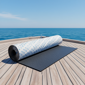 Revêtement de sol pour bateau en mousse EVA antidérapante 94,5 x 23,6 pouces, tapis marin auto-adhésif pour bateaux, yachts, pontons, kayaks, terrasses - Product Image 2