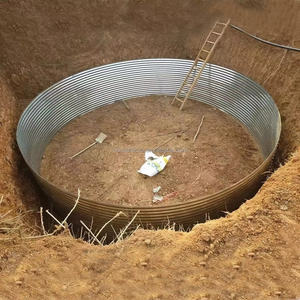 5,000 galon çelik su tankları oluklu sarnıç tankları yağmur suyu depolama için galvanizli Metal sarnıçlar ve tanklar - Product Image 6