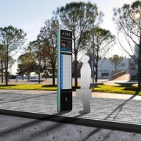 Avertisseur d'arrêt de bus intelligent avec écran E-Ink de 31,2 pouces et bouton d'arrêt intégré