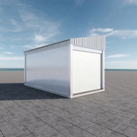 Maisons conteneurs préfabriquées modulaires en acier, prêtes à l'emploi, économiques et portables, pour garage et abri de stockage