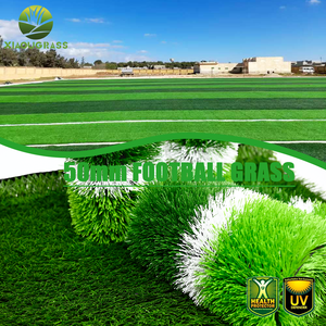 Échantillons gratuits gazon artificiel de football bicolore à <span class=keywords><strong>prix</strong></span> abordable pour terrain de football aire de jeux extérieure - Product Image 6