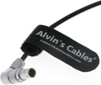 Kabel Daya Nano Nucleus Alvin ARRI Z CAM E2 Flagship 5 Pin Male Rotatable Right Angle Micro USB Tembaga Anti Kusut Tipis