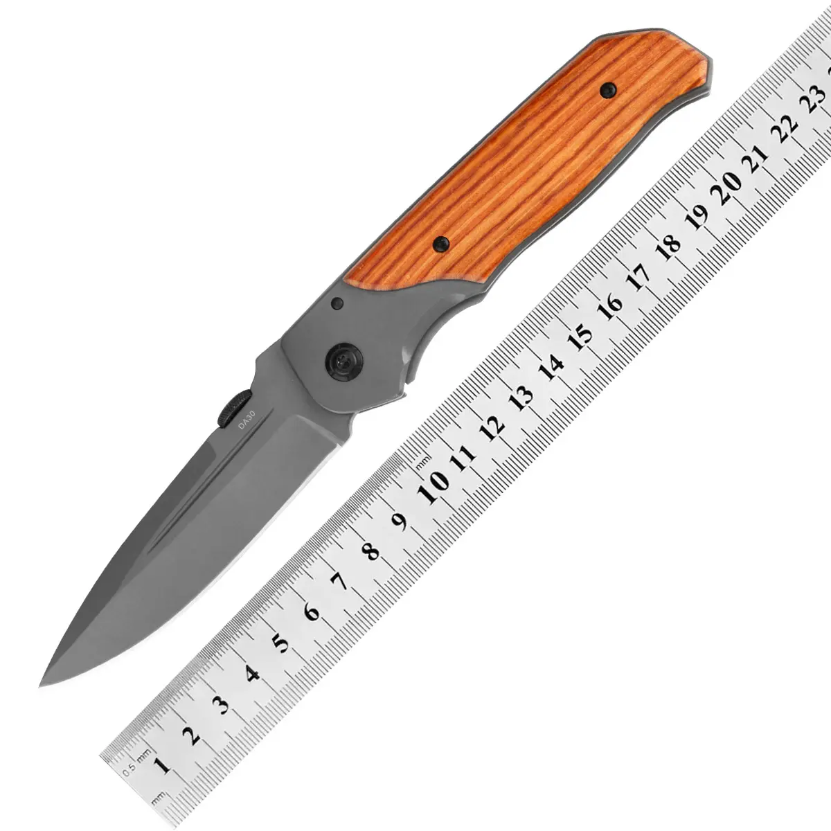 BR DA30 Stainless Steel Wood Handle Folding Pocket Knife Suitable For Camping Survival Knives
