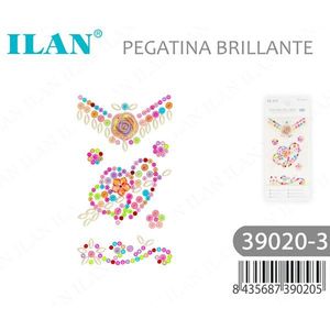 ILAN Set di Adesivi Brillanti con Strass 39020-3 Multicolore Decorativi - Product Image 2