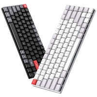 Clavier mécanique K3Max Tri-mode à profil bas, interrupteurs Tea, 84 touches rétroéclairées pour le bureau, le travail, l'e-sport, ultra-fin et portable
