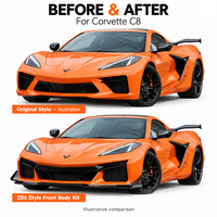 Pare-chocs avant style Z06 pour Chevrolet Corvette C8 2020-2024, kit de carrosserie de mise à niveau, conversion de lifting de véhicule
