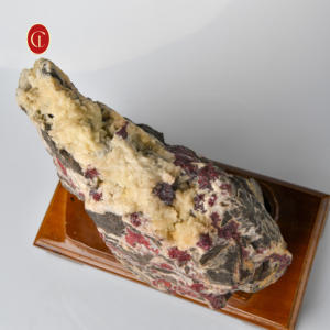 Cristal Natural de Cinábrio Vermelho com Matriz Bruta - Pedra de Energia Curativa, Coleção Mineral, Presente Decorativo Unissex - Product Image 5