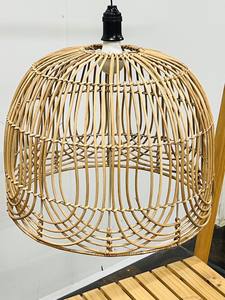 Abat-jour en bambou naturel de conception de base avec le style asiatique et de ferme - Product Image 6