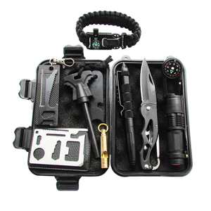 Bộ Dụng Cụ Sinh Tồn Khẩn Cấp Với Nhiều Dụng Cụ Dụng Cụ Sinh Tồn Ngoài Trời 11 Trong 1 Với La Bàn, Dao Gấp, Bút Chiến Thuật - Product Image 1