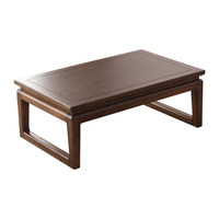 Table à thé Tatami en bois d'orme massif, table d'appoint pour baie vitrée, style japonais minimaliste, table basse pour la maison, table Kang, nouvelle table basse