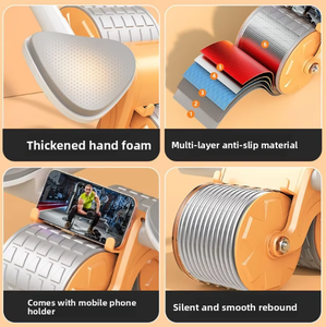 Roue abdominale Soft Touch avec conception de <span class=keywords><strong>micro</strong></span>-rébond protège les coudes et les poignets pour des séances d'entraînement longues et confortables - Product Image 2