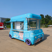 Chariot alimentaire électrique léger certifié DOT, design de dessin animé personnalisé, boutique de snacks mobile (peinture gratuite), idéal pour les parcs d'enfants/festivals