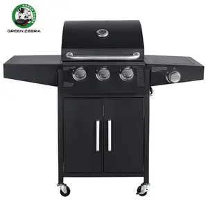 Venda quente Fábrica Profissional Aço Inoxidável Tabletop Outdoor BBQ Gás Grill Para Jardim Churrasco Churrasco