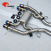 Système d'échappement Catback Valvetronic pour BMW G80 M3 G82 M4 S58 3.0T Performance, silencieux chromé avec embouts bleus