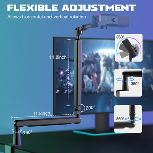 Fifine RGB PC Podcast Chơi Game Giao Diện Âm Thanh Chơi Game Mic Microphone Chơi Game Tai Nghe Card Âm Thanh Giao Diện Âm Thanh - Product Image 3