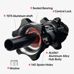 24h ARC 12x100 <span class=keywords><strong>12x142</strong></span> TA noir verrouillage central traction droite HG 11s/12s cliquets Super léger pièces de vélo alliage CNC moyeu de vélo de route - Product Image 2