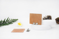 Mèche de bougie en bois naturel de cerisier, crépitante, sans fumée, pré-encollée, taille personnalisée pour la fabrication de bougies à la cire de soja