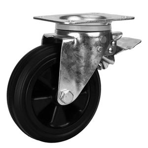 Butées en caoutchouc <span class=keywords><strong>Chariot</strong></span> Plat Libre <span class=keywords><strong>Roulette</strong></span> Pour Faire Du Shopping Avec Bouchon - Product Image 1