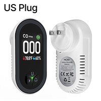 Détecteur intelligent 3-en-1 de monoxyde de carbone, température et humidité avec écran IPS pour cuisine, garage, hôtel – Alarme de détection de gaz combustible