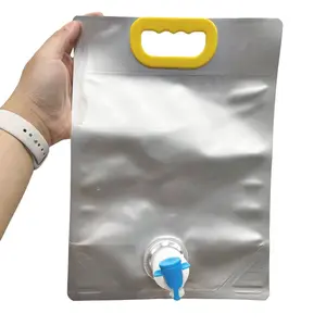 Bolsa de embalaje de alimentos Bolsa de boquilla líquida de papel de aluminio 1L 1.5L Bolsa de pie con boquilla para líquido