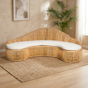 Fauteuil inclinable en rotin bohème moderne, coussin de siège personnalisable pour la maison, le bureau, le salon, la cuisine et l'extérieur – Vente en gros - Product Image 3