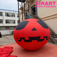 Riesiger Aufblasbarer Halloween-Kürbis, Maßgefertigter PVC Aufblasbarer Jack O'Lantern Ballon für Garten Bühne Halloween-Dekoration