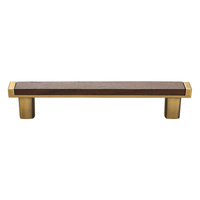 Pegangan dan Kenop Pintu Lemari Dapur Modern, Furnitur Kayu Walnut Hitam