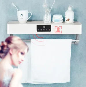 Calentador de toallas eléctrico impermeable 2 en 1 con esterilizador uv para Baño