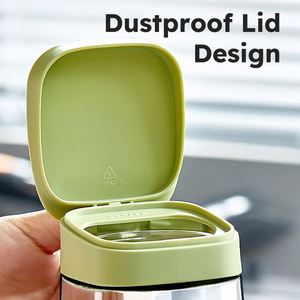 Wholesale 300ml*3 Glass <b>Spice</b> Box Seasoning Container <b>Jar</b> Set With Spoon for Salt Sugar - Product Image 4
