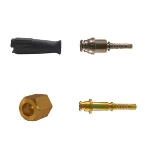 High Pressure Washer Hose Fitting Insert Ferrule Crimp Jet Washer Water Cleaning Hose Sleeve Ring Nut Fittings Insert