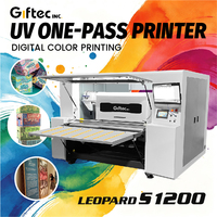 Imprimante jet d'encre industrielle Giftec série Leopard pour carton, simple passage, largeur 1200 mm, CMYK, pour boîtes en carton ondulé