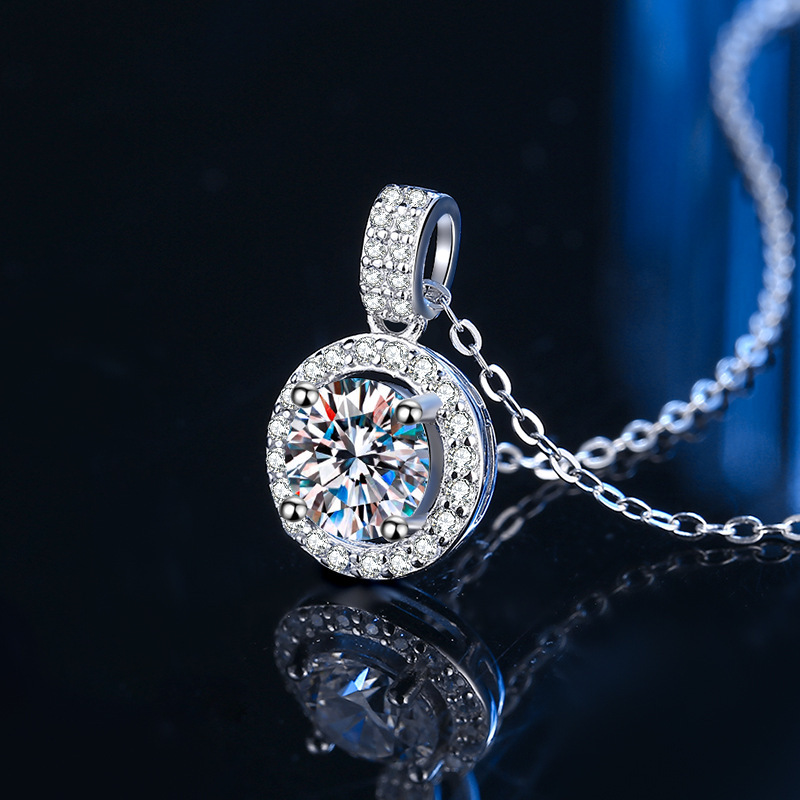CAIOOCHE Luxury Moissanite Diamond Engagement Pendants