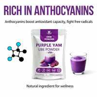 Meilleur Prix Poudre d'Igname Ube Naturelle Séchée Riche en Anthocyanes Superaliment pour la Pâtisserie et les Smoothies Poudre de Patate Douce Violette