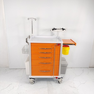 Carrito de Reanimación Móvil Bestran, Carrito de Emergencia ABS para Enfermería, Mobiliario Hospitalario - Product Image 3