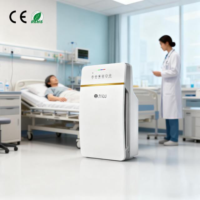 Portable Medical Air Purifier Negative Ion Intelligent Features High-Efficiency HEPA Filter for Classroom Hospital Hotel Use