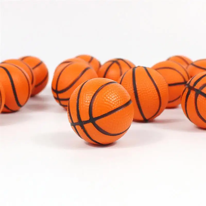 Goedkope Groothandel Custom Logo Pu Stuiterende Basketbal Stressbal Hoge Veerkrachtige Ballen Speelgoed Springballen Knijpen Fidget Speelgoed