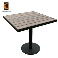 Meubles de jardin Café Tables carrées en bois Café Restaurant Table