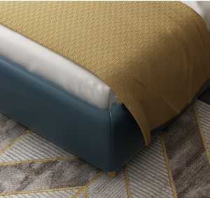Maison de mariage de vachette véritable lit meubles meubles de chambre à coucher de luxe de style turc design - Product Image 3