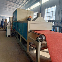 Machine de fabrication de rouleaux de tapis de sol en PVC avec boucle en vinyle, en PVC, en mousse plastique, imperméable