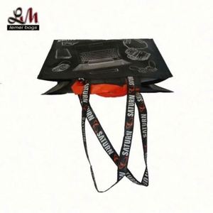 Recycled Non Woven Shopping Bag with Long Handle Simple Design <b>Laminated</b> RPET Bag - Product Image 3
